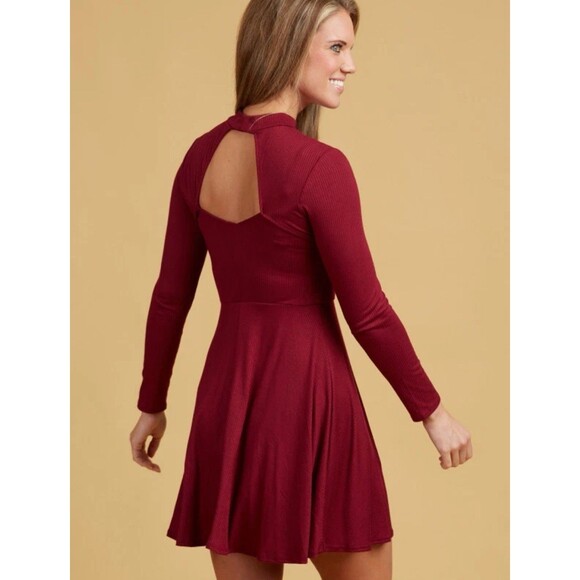 Altar'd State Long Sleeve Mini Dress Open Back Size Medium NWT $70 - Picture 12 of 12